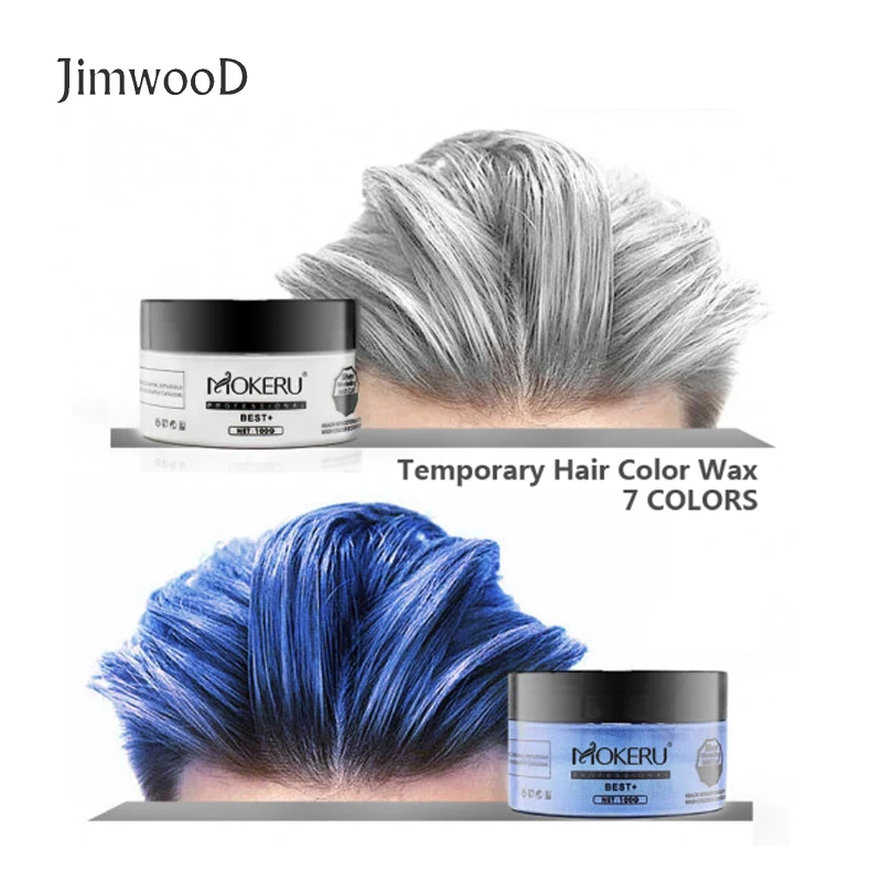 Jimwood Color de cabello cera mujeres hombres estilismo DIY barro pasta tinte crema Gel para el cabello salón coloración del cabello moldeado