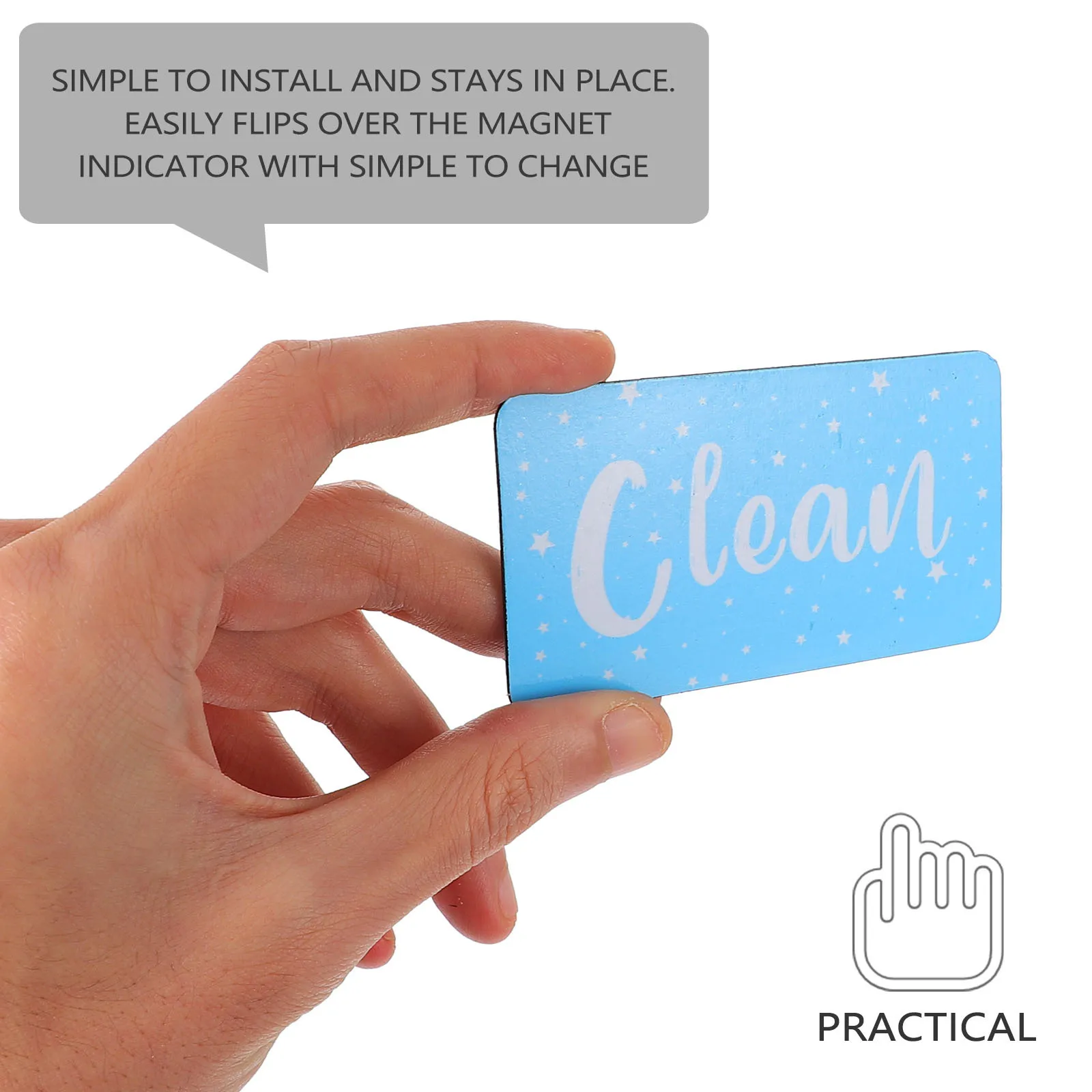 2 قطعة غسالة الصحون نظيفة القذرة المغناطيس تسجيل الوجهين المؤشر المغناطيسي للغسالة الثلاجة المطبخ تنظيف التسمية #3