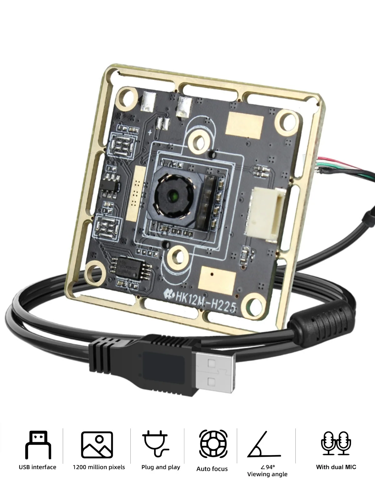 4K Camera Module USB Driver-free Auto Focus Module OCR Text Recognition High-fidelity Camera Visitor Machine