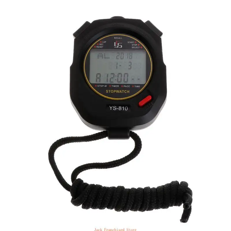 

Portable Handheld Waterproof Digital LCD Stopwatches Chronograph Sports Professional Stopwatch Timers Counter with Strap