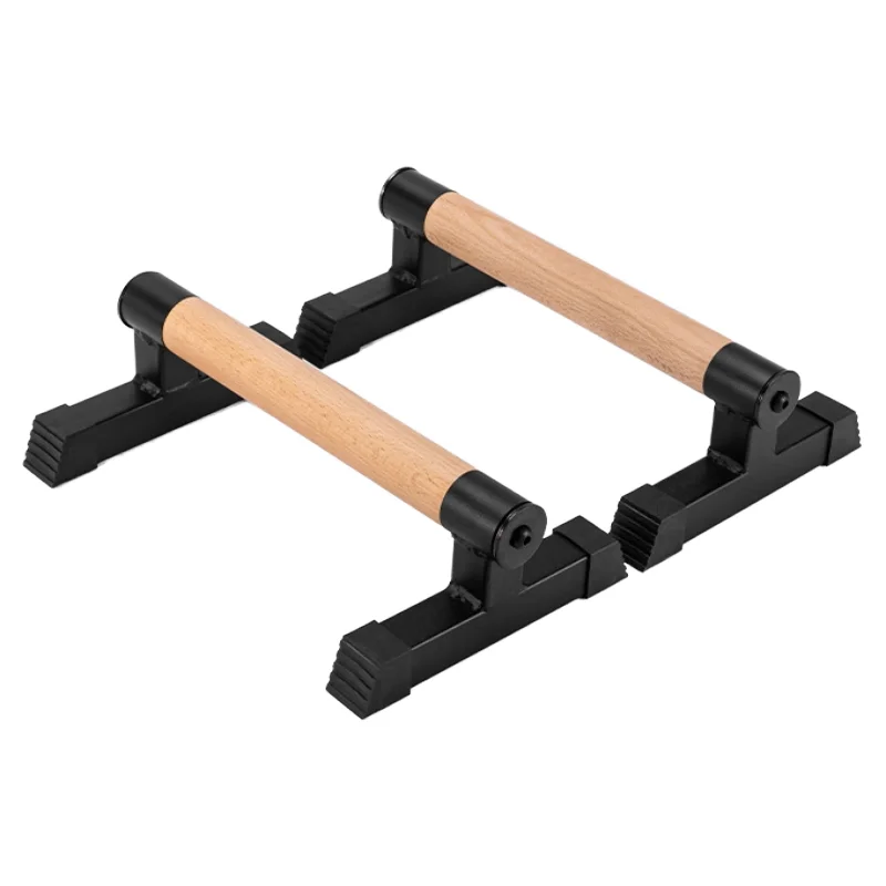 Portable High Quality Durable Beech Wood Parallel Push-Up Dip Stand Adjustable Gymnastic Equipment Home Fitness Use 300KG
