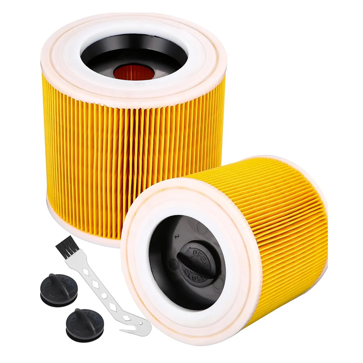 2Pcs Cartridge Filter for Karcher Vacuum Cleaner WD3 Premium WD2 WD3 WD1 MV3 MV2 WD 3 P Extension Kit Against Fine Dust