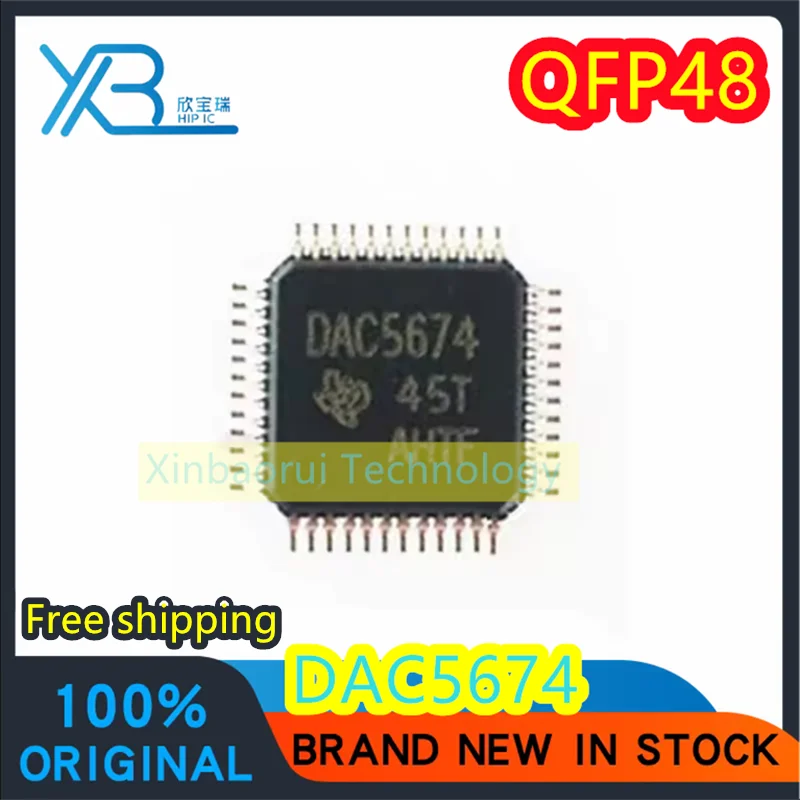 

(1/5pieces) DAC5674IPHPR DAC5674IPHP DAC5674 QFP-48 Digital to Analog Converter IC Brand New Original Consumer Free Shipping