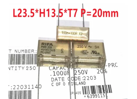 RIFA PMR209 100n + 100R X2 250VAC capacitor
