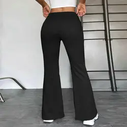 Women Casual All-Match Sweatpants Drawstrings Running Sport Jogger Trousers Loose Elastic Waist Athletic Gym Fitness Pants