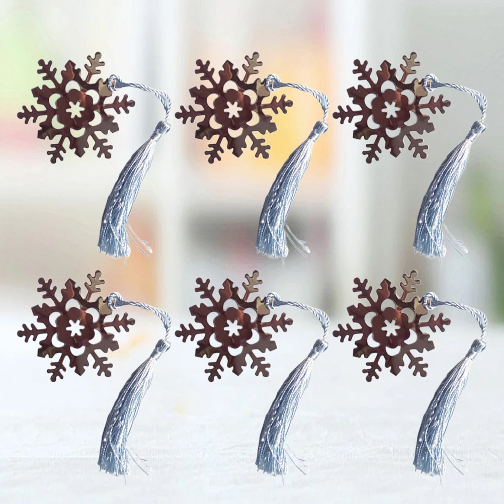 

6pcs Tassel Tassel Stylish Classic Fashion Metal Fashion Bookmark Bookmark for Readers Students Graduates