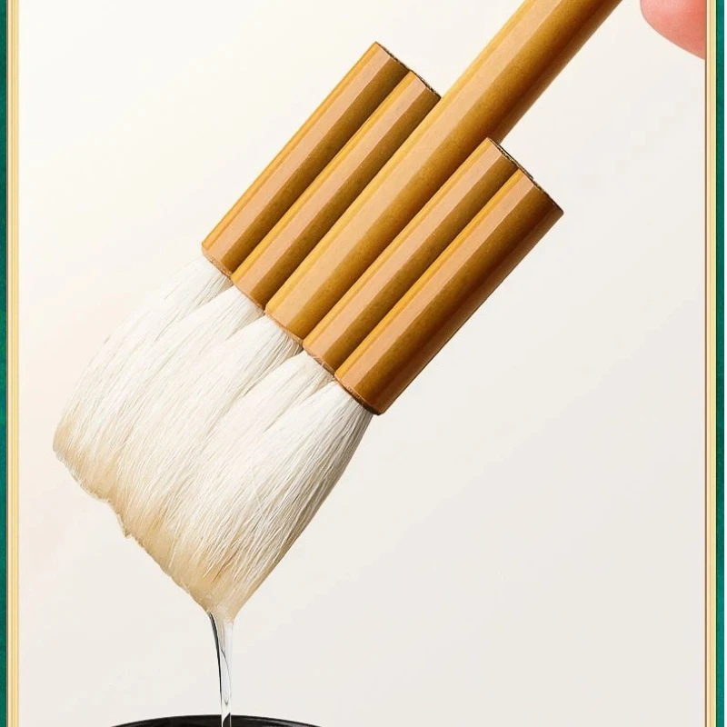 Soft Woolen Hair Painting Plate Brush Claborate-style Watercolor Painting Shading Brush Chinese Painting Joint Brush Art Tools
