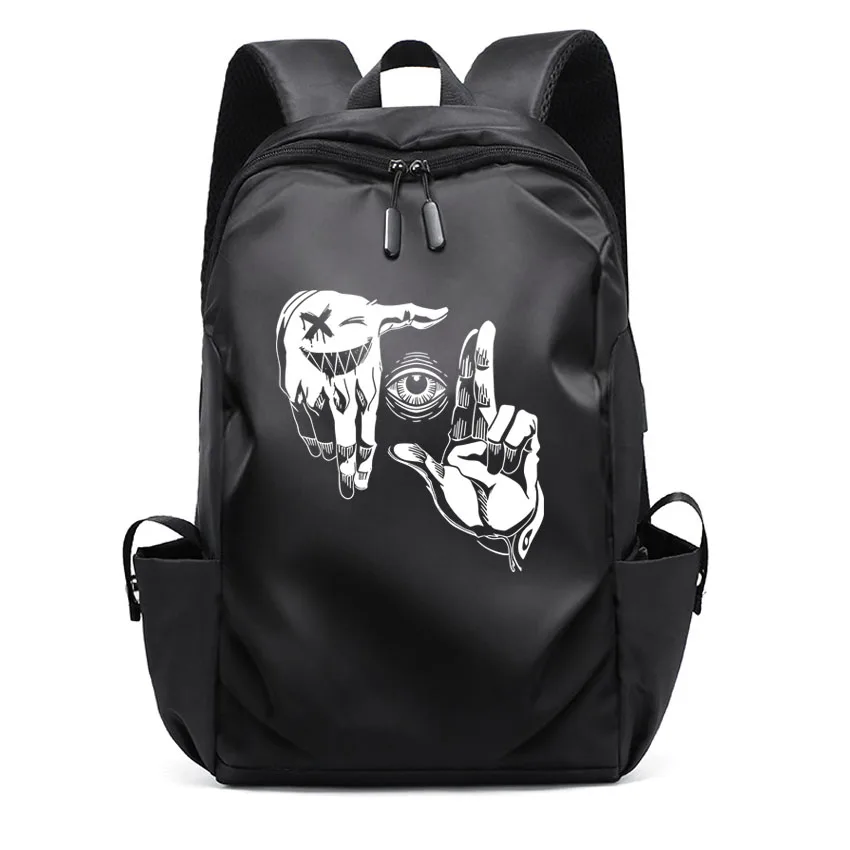 

Рюкзак с забавными жестами и глазами, женский вместительный водонепроницаемый рюкзак для женщин и мужчин, школьные сумки для ноутбука, милый рюкзак для путешествий для девочек