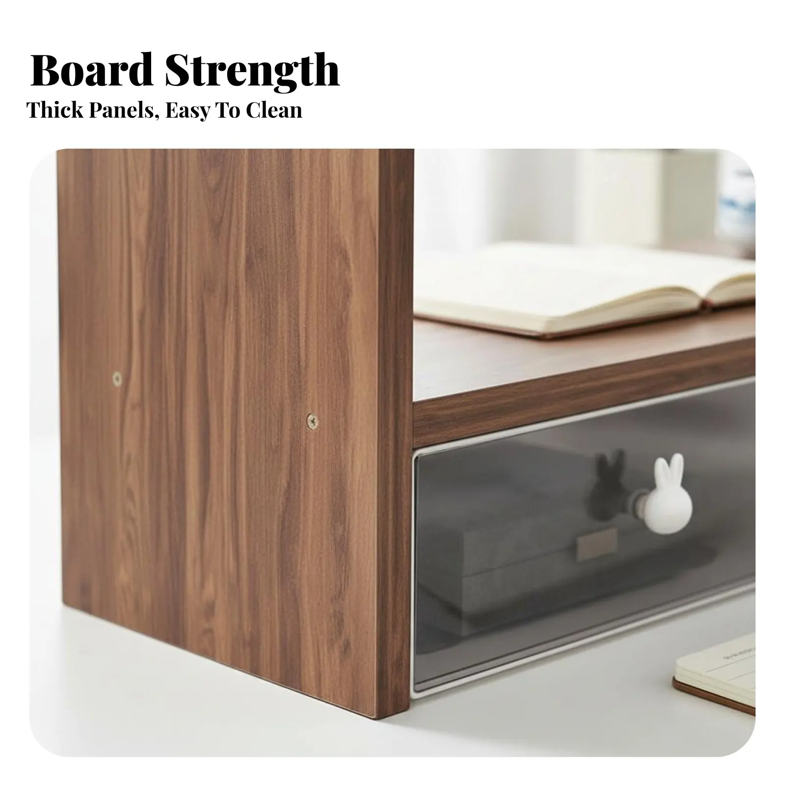 拡張可能なデスクデスクトップオーガナイザー-省スペース設計-拡張可能なデスクシェルフ-簡単組み立て-丈夫な構造で学習室に最適