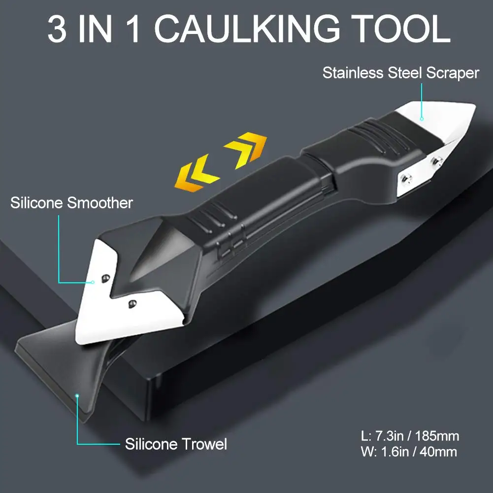 5 In 1 Silikon Entferner Dichtstoff Glatt Schaber Caulk Finisher Mörtel Kit Werkzeuge Boden Mould Entfernung Hand Werkzeuge Set Zubehör heißer