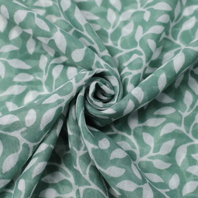 أوراق العنب الأخضر طباعة مصنع حرير بالي الحدود وشاح طويل الصيف السفر عطلة شال دافئ