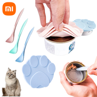 Xiaomi Portable Silicone Dog Cat Canned Lid Food Sealer Spoon Pet Food Cover Storage Fresh-keeping Lids Bowl Dog Accessories