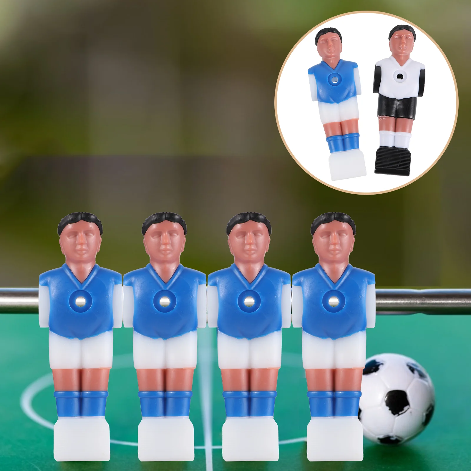 

10 Pcs Football Machine Accessories Table Foosball Accessory Statue Soccer Men Figurine Player Resin Supplies Models