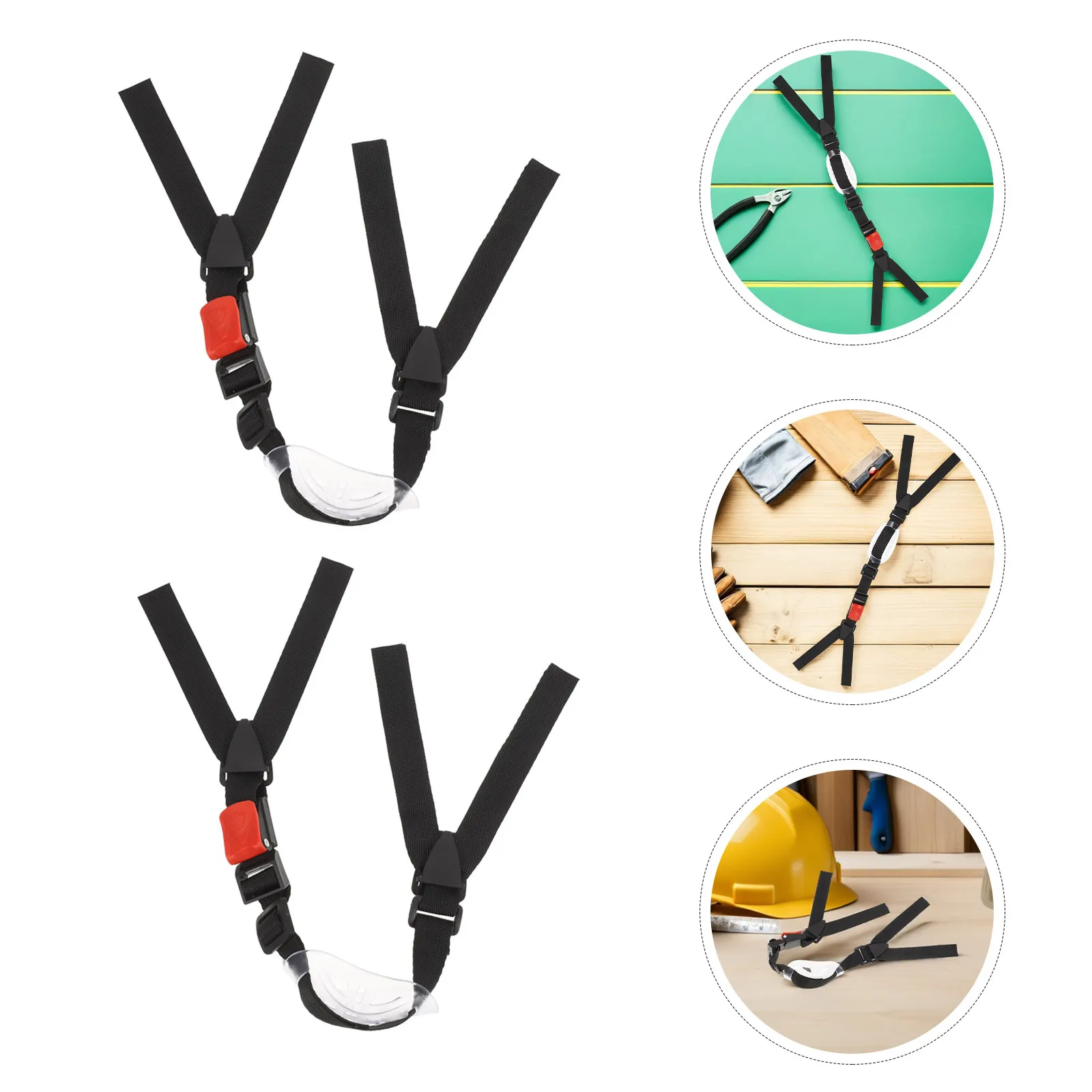 4Pcs Safety Chin Strap Replacement Adjustable Universal Hard Hat Strap for Construction Industrial Use Helmat Accessory
