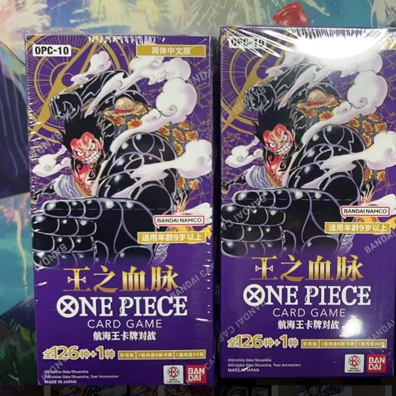 Bandai ONEPIECE Booster Pack OP-10 Lineage of Kings Punk Hazard Saga Versi Cina Kartu Permainan Anime Hadiah Mainan Istimewa