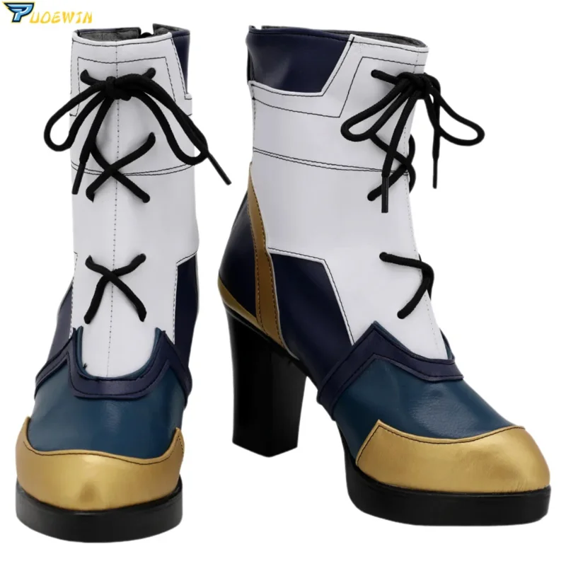 LOL True Damage Qiyana scarpe Cosplay stivali su misura di carnevale di Halloween