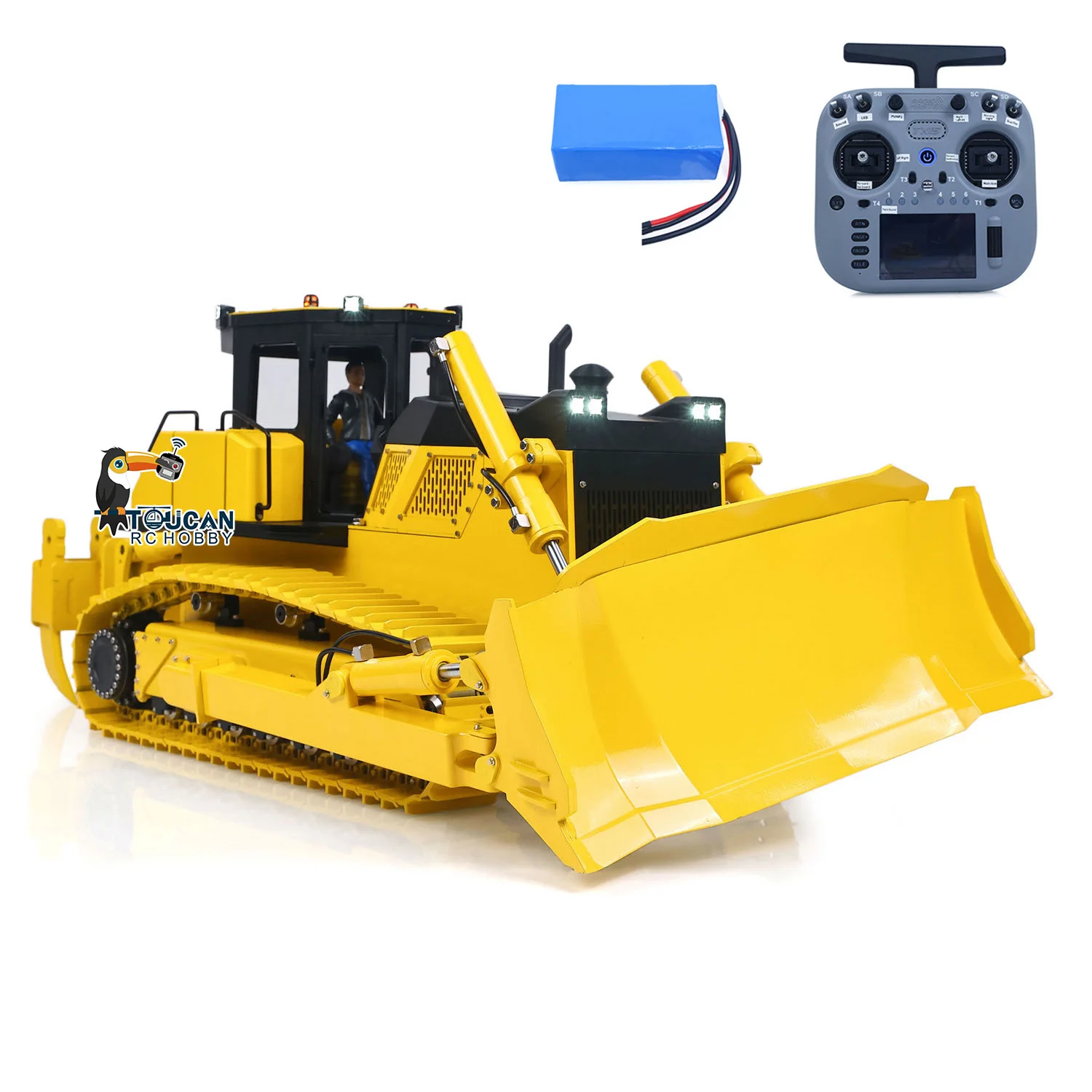 

RC Bulldozer New D155 TOUCAN HOBBY 1/12 Giant Remote Control Dozer 7CH Valve Brushless Motor Construction Vehicle Models Toy