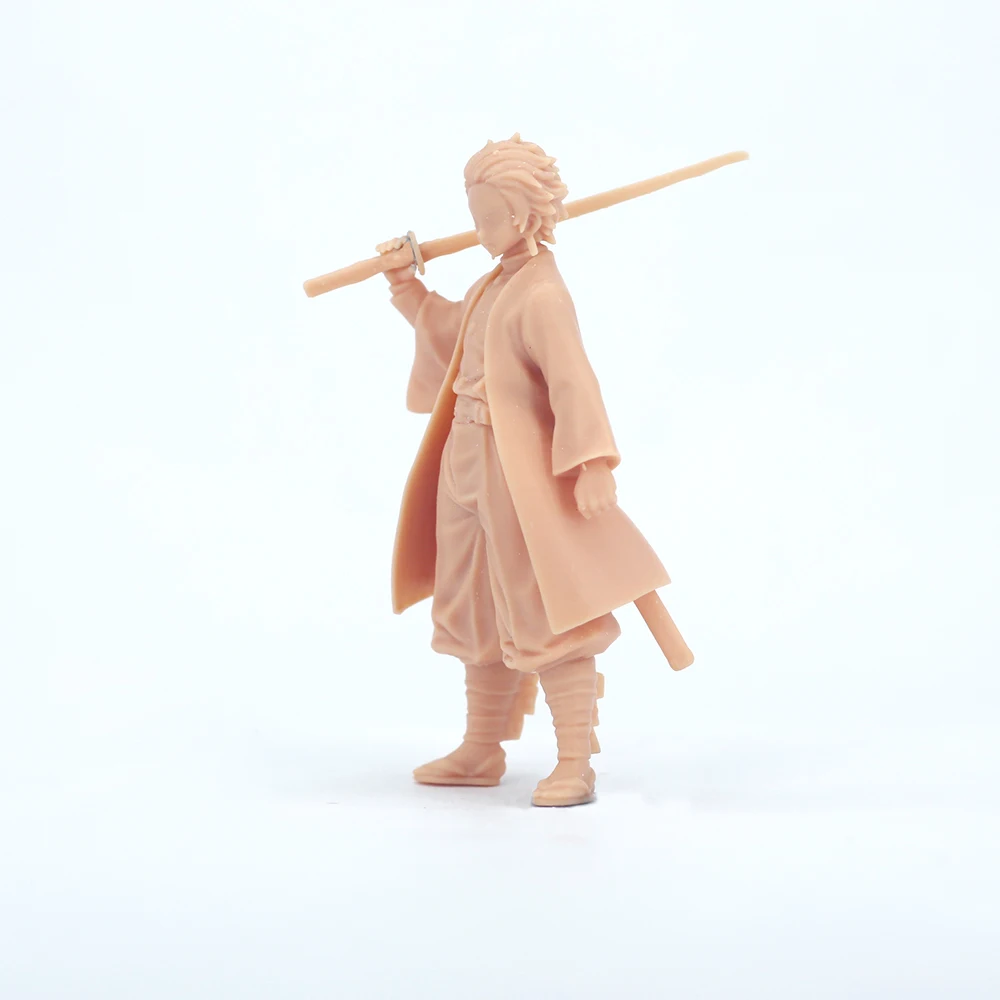 1/64 figura personagens de animação japonesa criança 1:43 1/35 kung fu criança modelo em miniatura precisa ser colorido por você mesmo