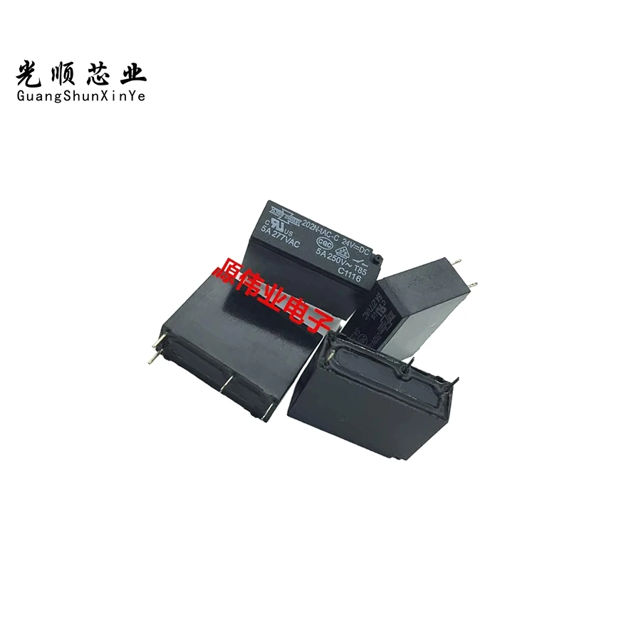 202N-1AC-C 24VDC 5A 4Pin   HF46F-24-HS1 PCJ-124D3M