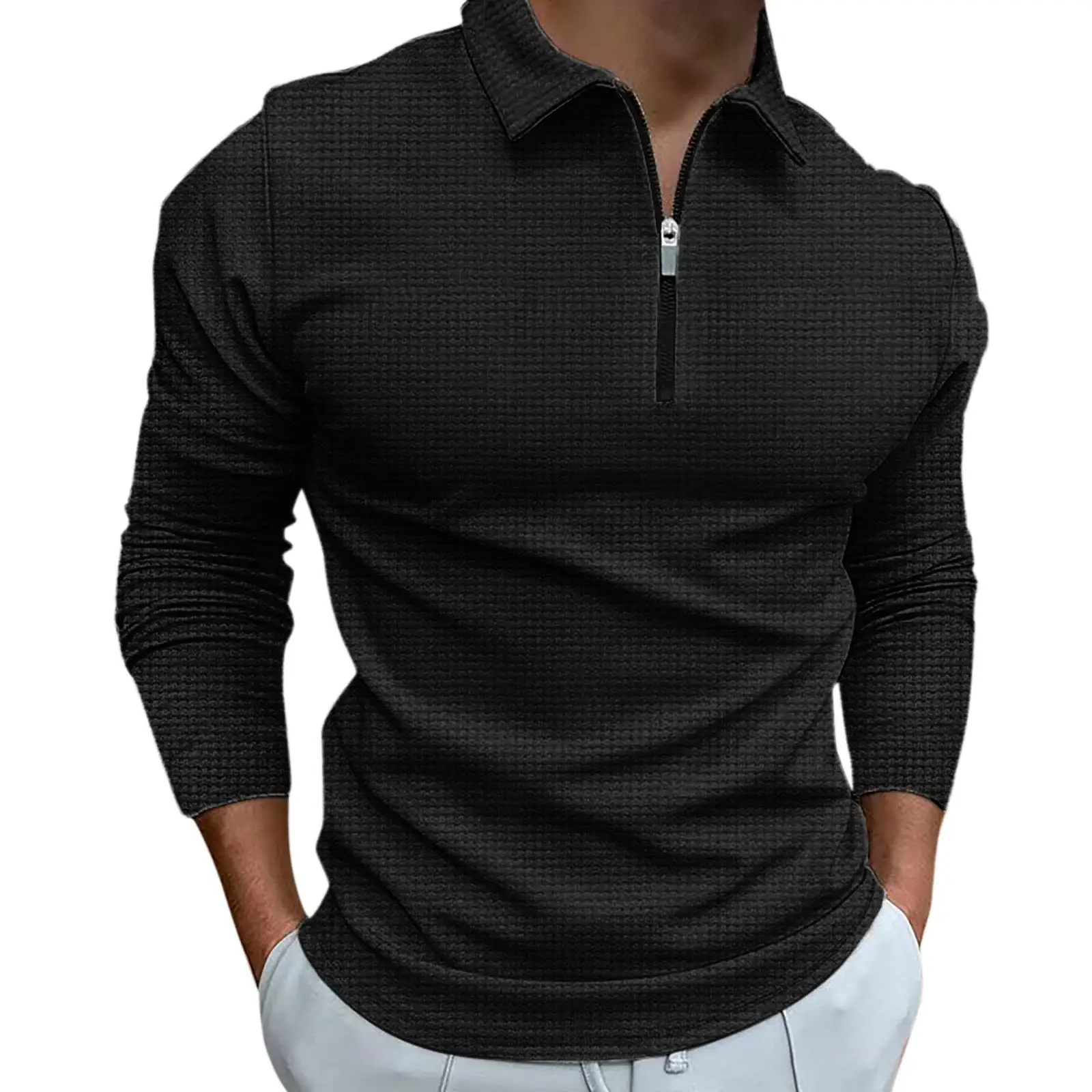 Plus Size Men Shirt Cotton Hot Sale Men's Long-sleeved Shirts Summer Solid Color Stand-up Collar Casual Beach Style Men Tee Tops