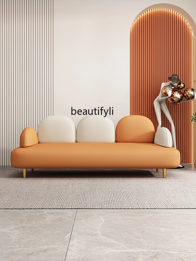 yj Clothing Store Sofa Nordic Creative Cloud Ins Single Double Three-Person Beauty Salon Technology Cloth Sofa