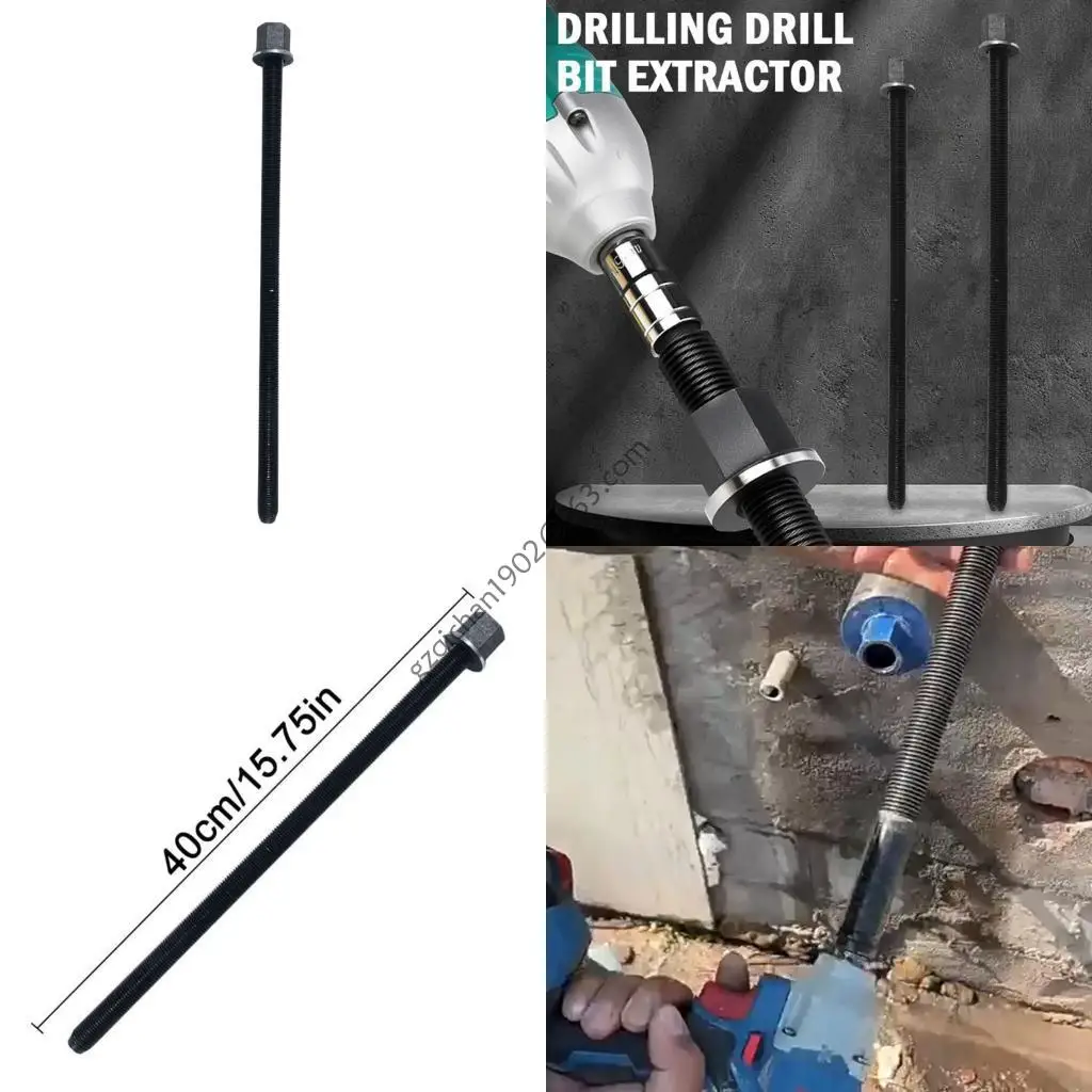 X7AB Heavy Duty Drill Bit Remover Extractor Tool Suitable For Stuck Concrete Coring Bits Reverse Impact Mechanism 40cm