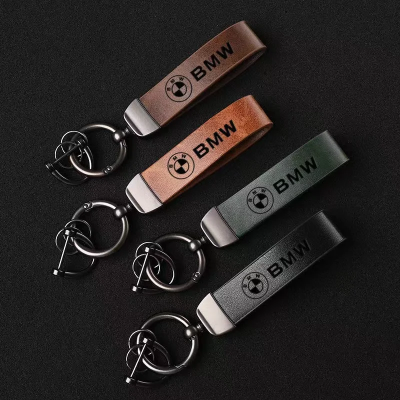 

Metal+Braided Rope or Leather Keychain Key Chain Key Rings For BMW Performance X3 X5 X1 X2 X4 X6 X7 E28 E30 E34 E53 E61 F10 F30