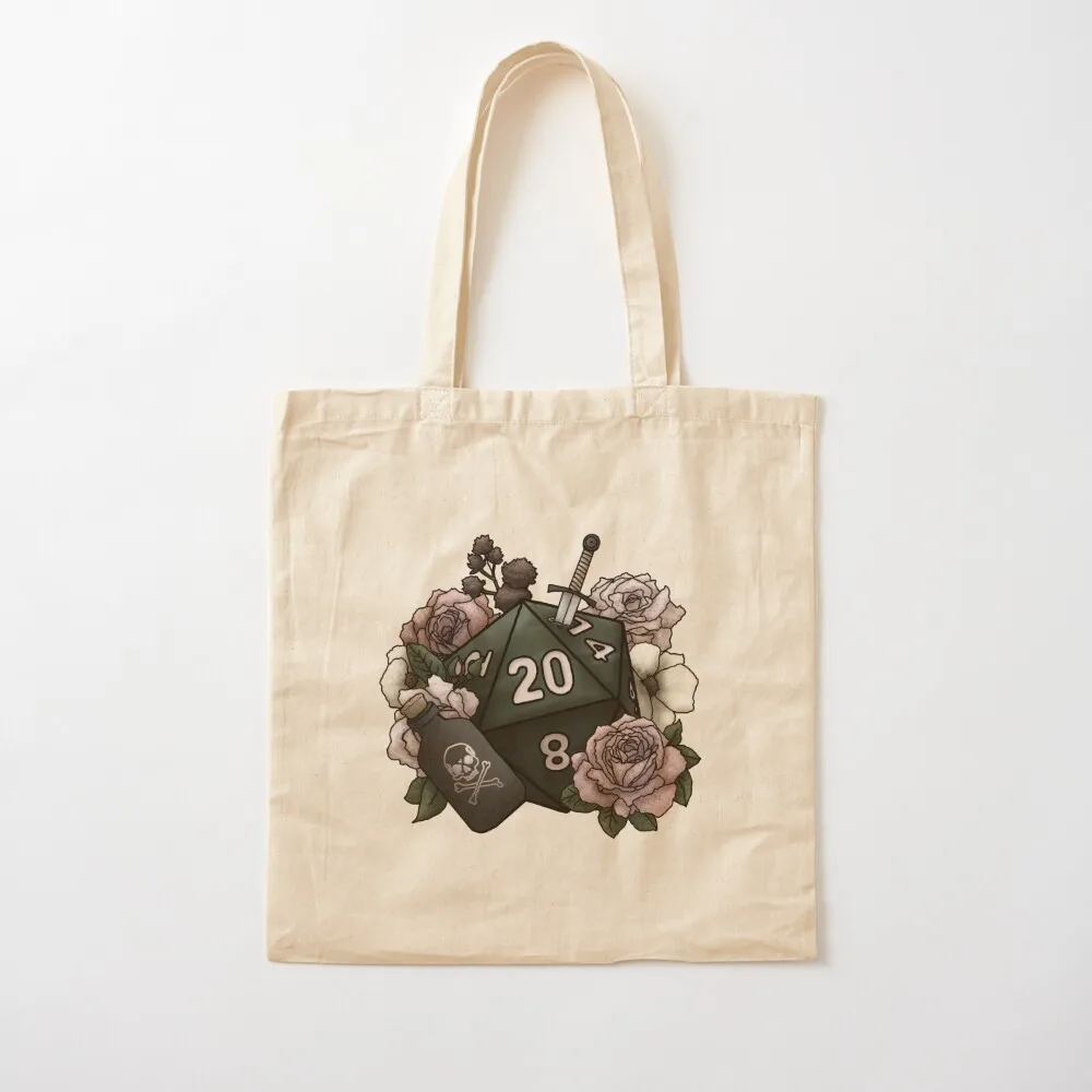 Rogue Class D20 - Tabletop Gaming Dice Tote Bag Big bag women hand bag ladies custom tote Canvas Tote