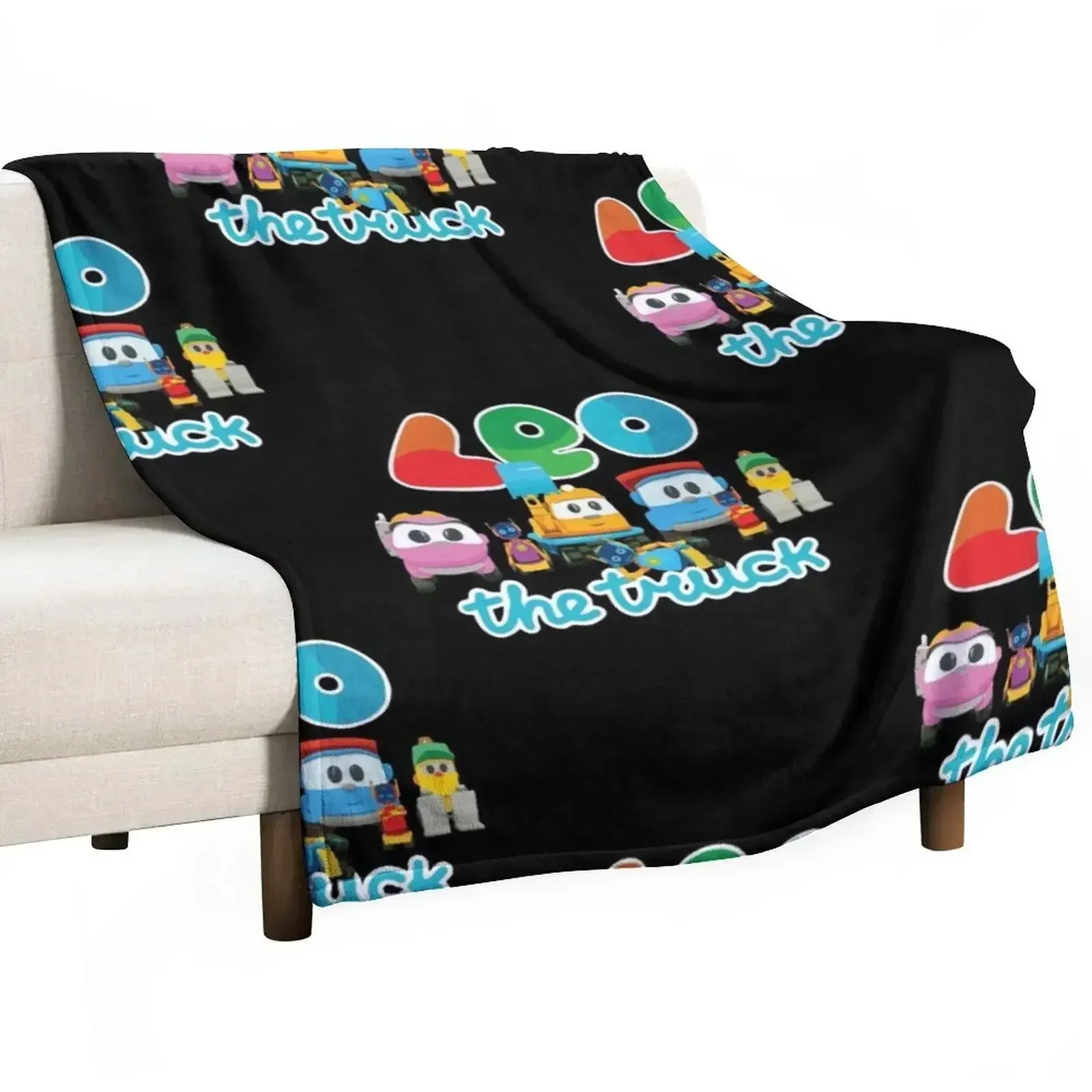 LEO the truck, LIFTY, SCOPP, ROBOTS & LEA Throw Blanket Picnic Extra Large Throw Blankets