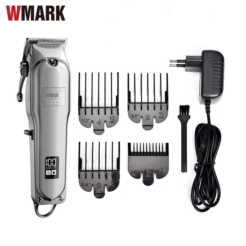 

WMARK NG-2037 All-metal Cordless Hair Clipper Electric Hair Clipper 2500mAh Cordless Hair Cutter