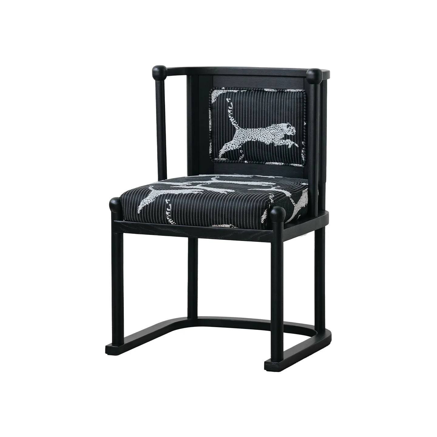 

Leopard Leopard Cha ir | Tea C hair French Medieval Solid Wood Dining Chai r American Retro Armrest Chair Designer Ch air