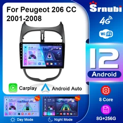 2 din android 12 Autoradio Multimedia-Player Stereo für Peugeot 2001 ccm sw c2 2014-2018 Navigation Carplay Auto Head Unit Audio