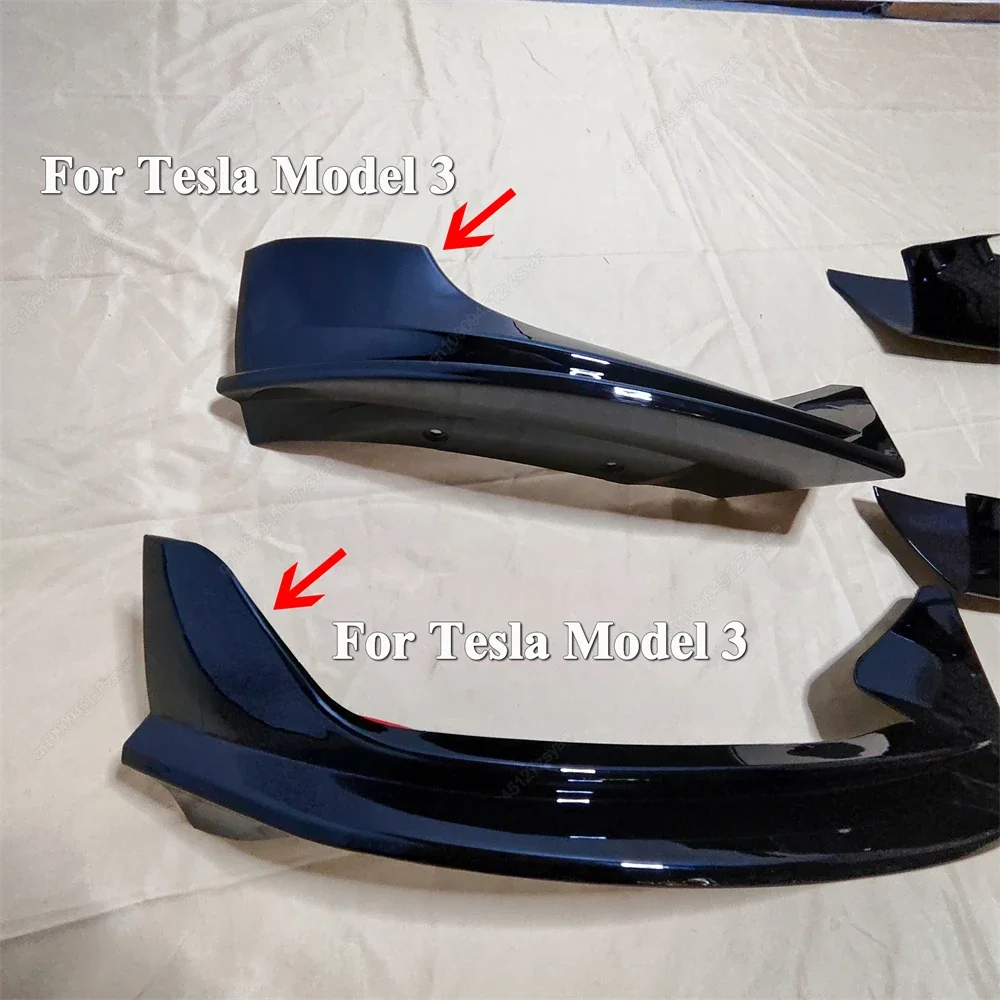 Auto Paraurti Anteriore Labbro Mento Diffusore Body Kit Spoiler Deflettore Tuning Accessori Per Tesla Modello 3 2017-2023 Modello Y 2020-2024