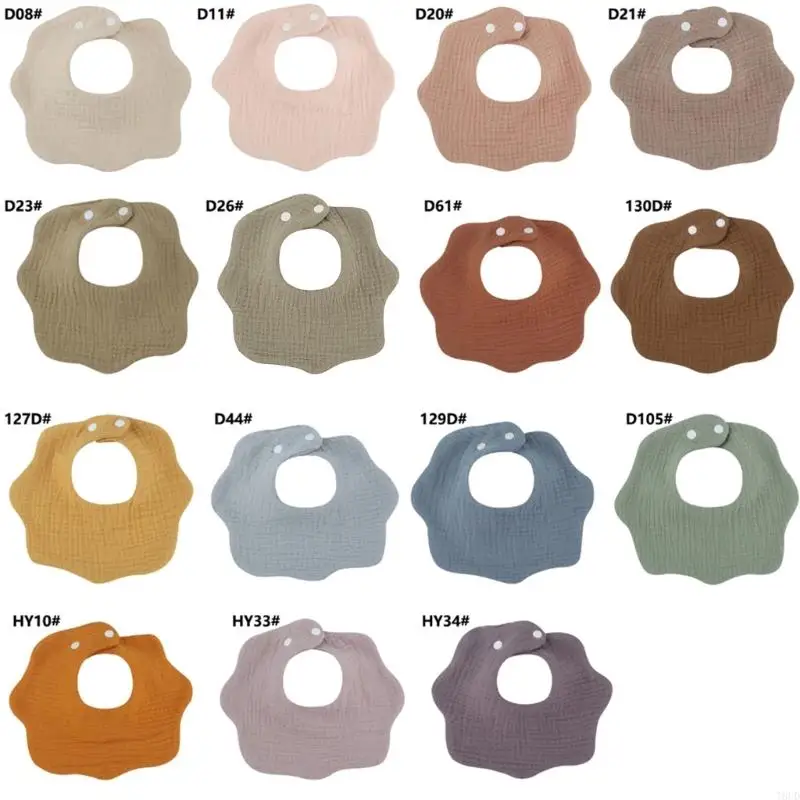 T8UD Cotton Baby Bibs Infant Bib Newborn Burp Cloths Bandana Scarf for Kids Newborn Boy Girls Feeding Saliva Towel Baby Stuff