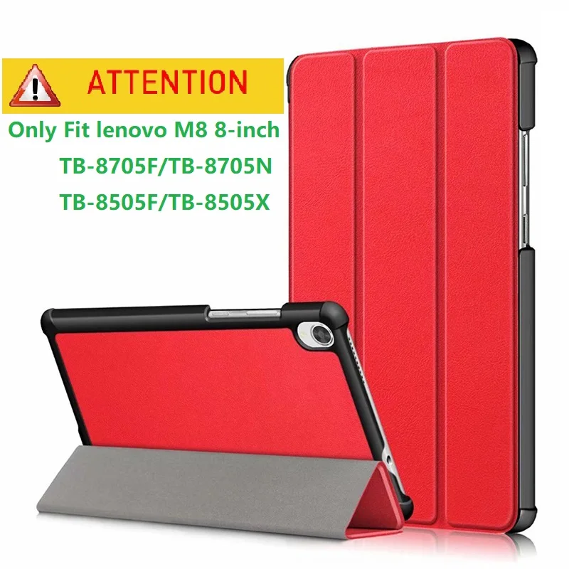 Case for Lenovo Tab M8 8 inch TB-8705F/8705N/TB-8505F/8505X Lightweight Smart Trifold Stand Case Cover