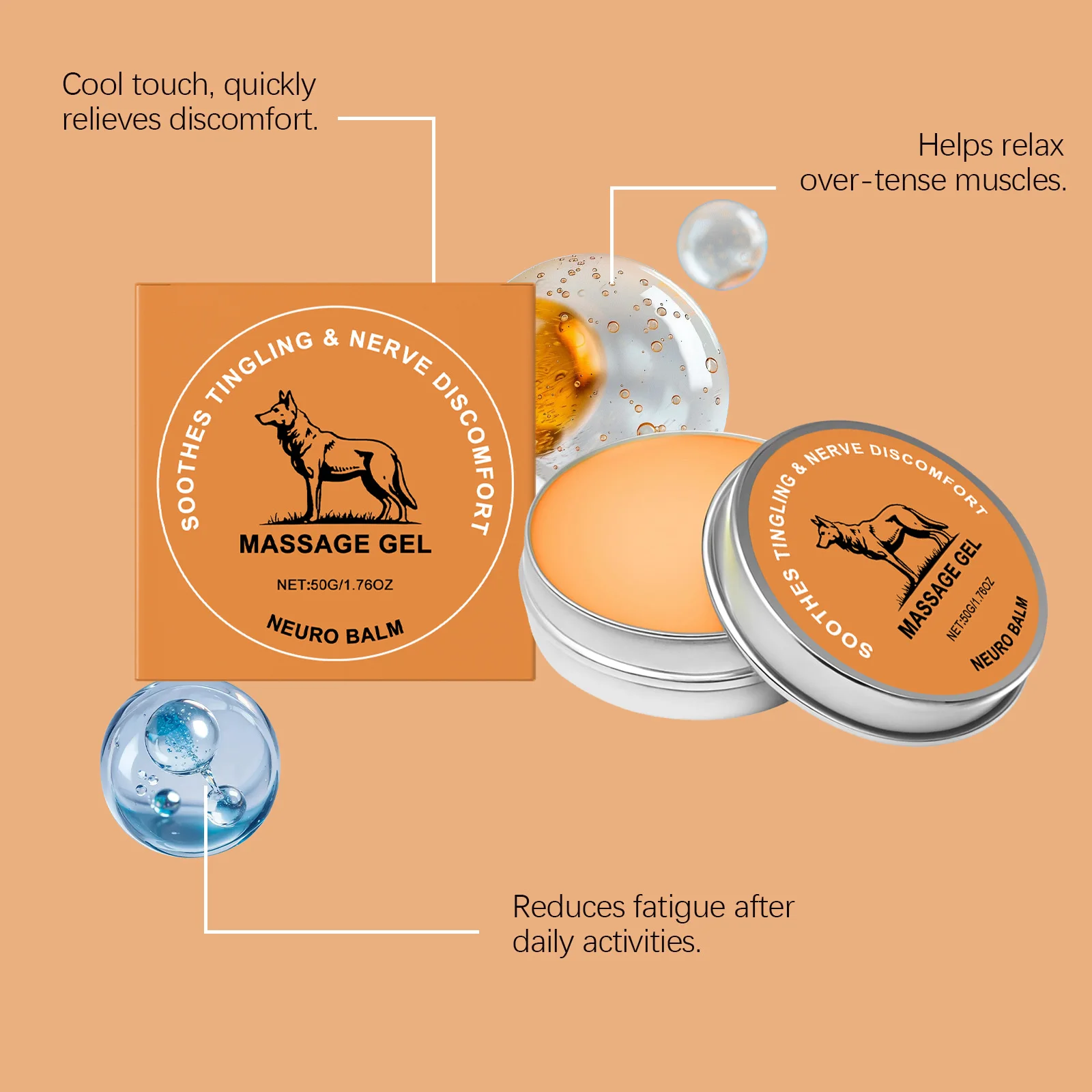 50G Joint Care Balm Daily Massage Relief Discomfort Nourishing Joint Soothing Soreness Boosts Elasticity Maintain Body Care Balm
