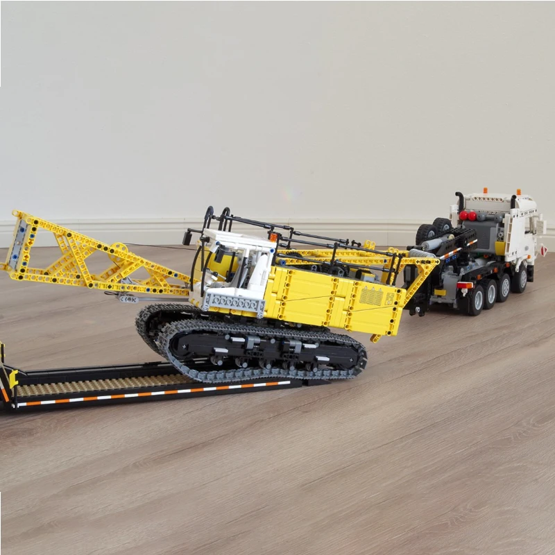 2023 New Heavy Duty Truck Crane 4519PCS Model Buiding Kit Block Self-locking Bricks Birthday Christmas Gift