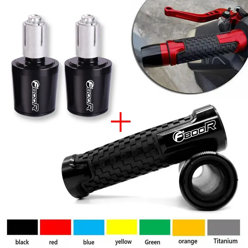 Para BMW F800R F800GS F800GT F800S F800ST F800 F 800 R ST GS CNC Puños de manillar de motocicleta de 7/8" (22mm) con tapones de extremo