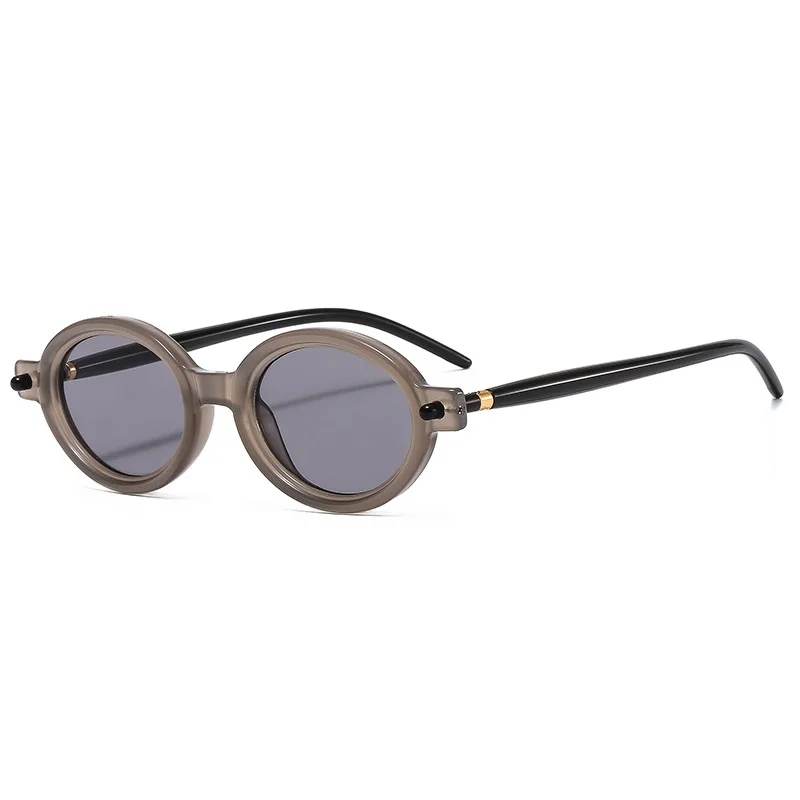 Gafas De Sol redondas Vintage para Hombre y mujer, lentes De Sol De diseñador De marca De lujo, UV400, ovaladas De alta calidad