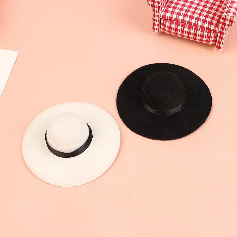 Mini Dollhouse DIY Toys Pretend Play Toy For Girl Collection Gifts Doll Top Hat Miniature Craft Hats Doll Clothes Accessories