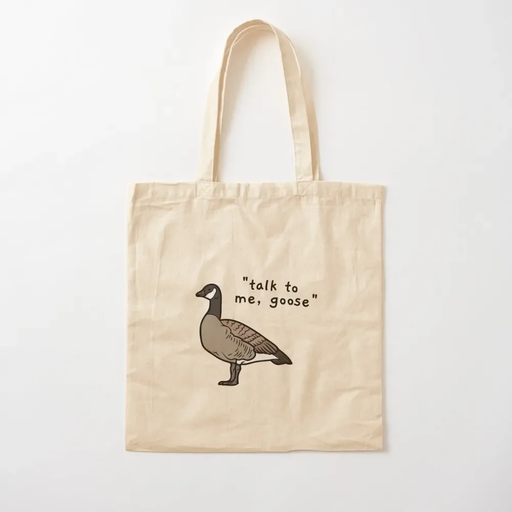 

top gun- talk to me, goose Tote Bag hand bag ladies foldable reusable bag tote university