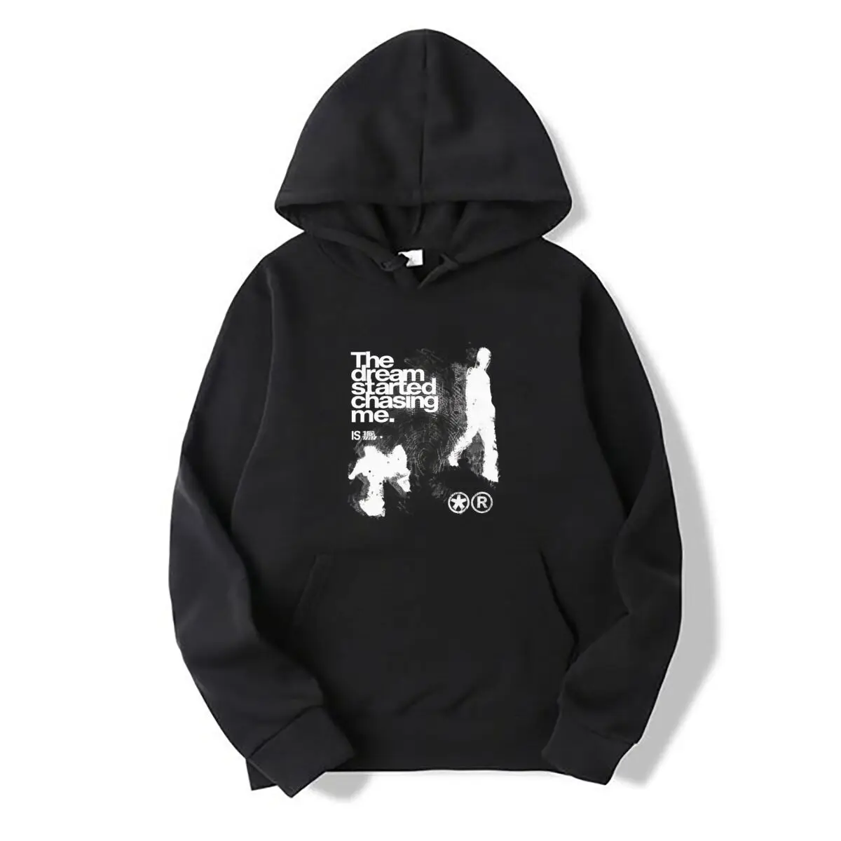 Dream Fingerprint Grunge Typography Abstract Design Autumn and winter new men's and women's hooded sweatshirts