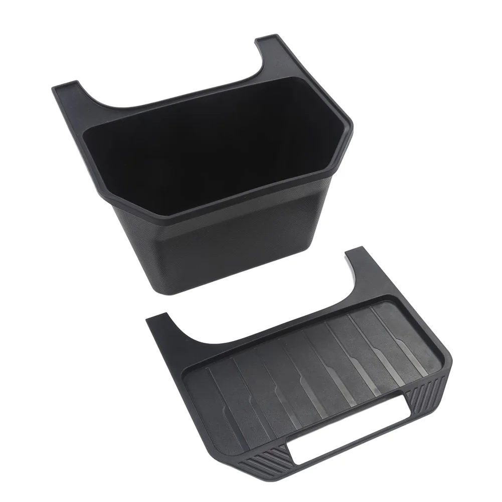 

High Capacity Rear Cabin Storage Container Scratch Proof Passenger Seat Storage Box with Cover ForTesla Model Y 2021 2022