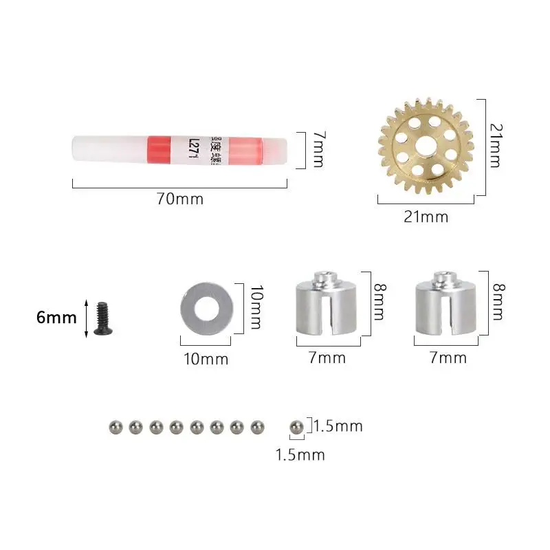 RC Car AE86 Differential Assembly Metal Gearbox Differential Assembly For LDRC AE86 1/18 RC Car Upgrade Parts Accessories