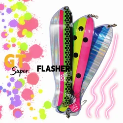 360 degree Diving Board Trolling Flasher Salmon Fishing Trout fishtail like deep cast Plastic Lure