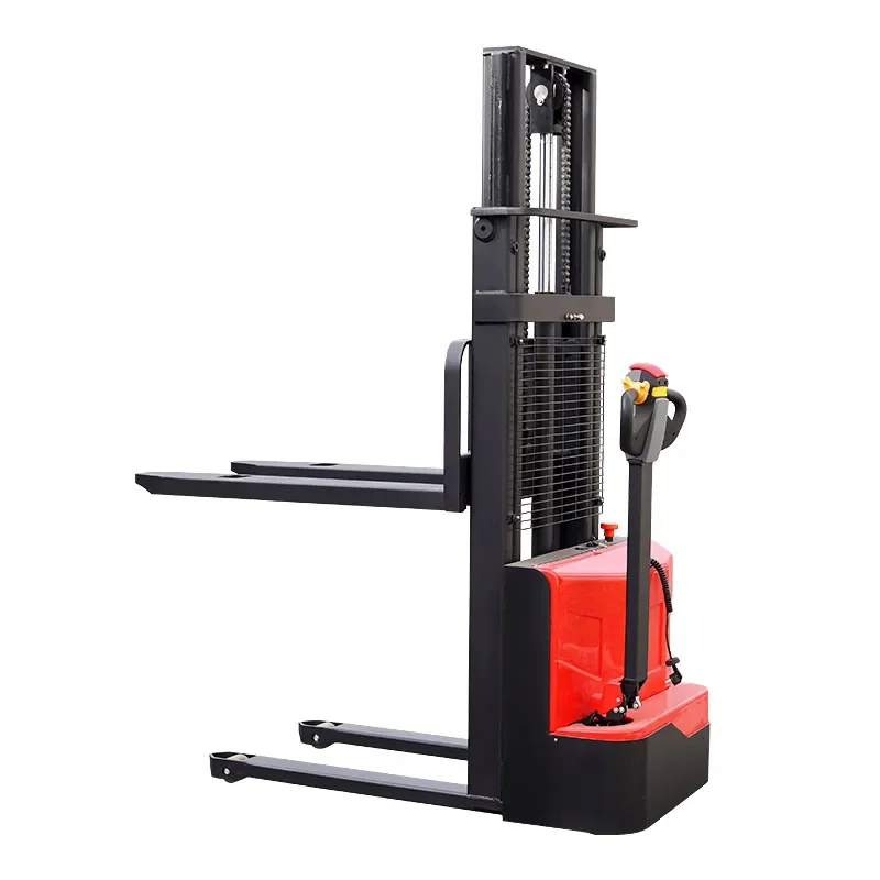 lifting semi electric full electric stackers pallet stacker walking type electric stacking portable forklift