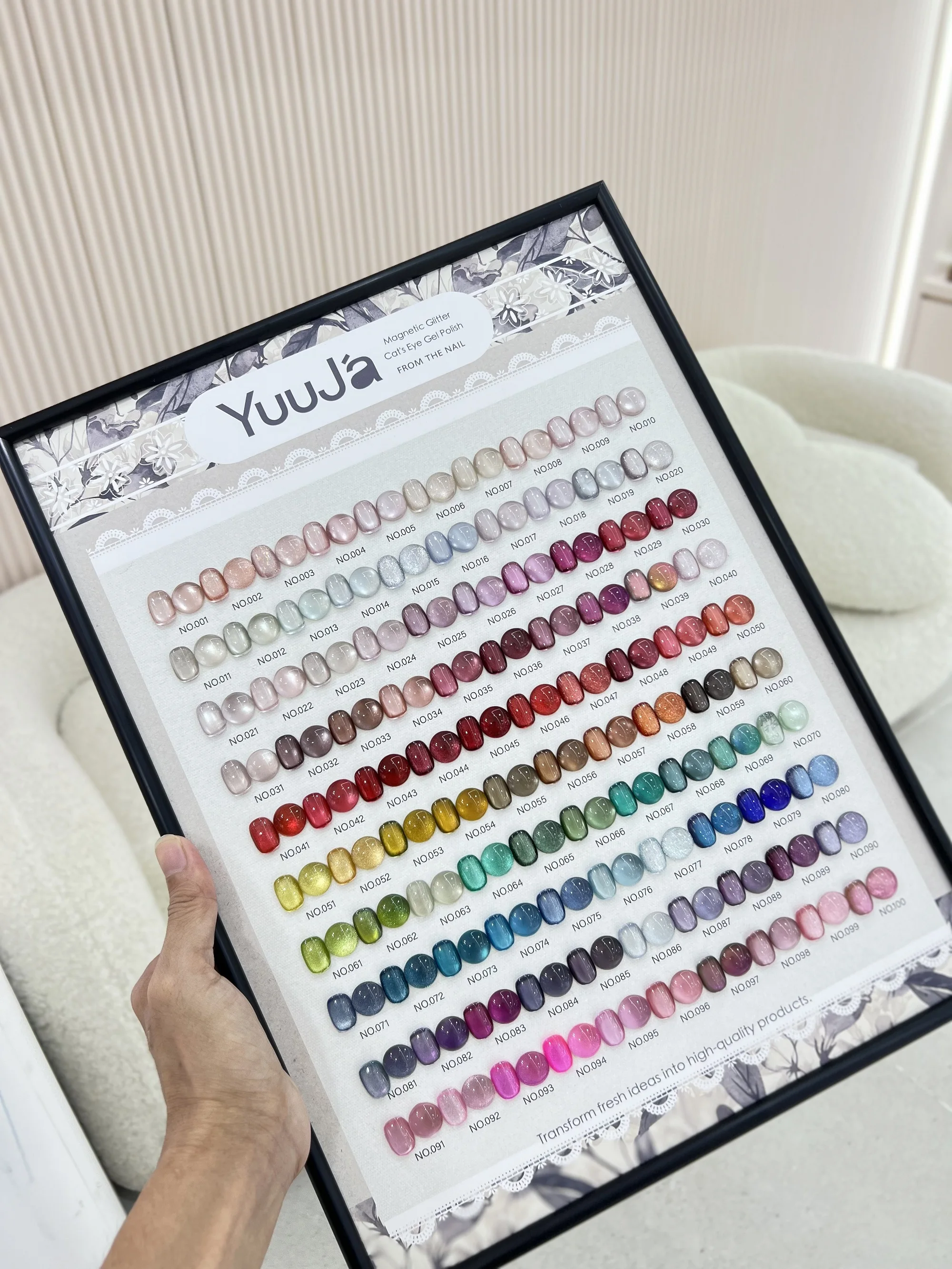 YUAlbanMismatch-Ensemble de gel à ongles œil de chat, 100 couleurs, nouveau modèle 2024, salon de manucure, article tendance, kit d'art des ongles, gel non CUUv