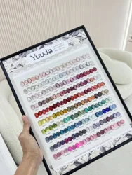 YUUJA Mismatch 100 Colors Cat eye Nail gel set New model 2024 Nail salon Hot item Fashion color Nail art kit Non-toxic Uv gel