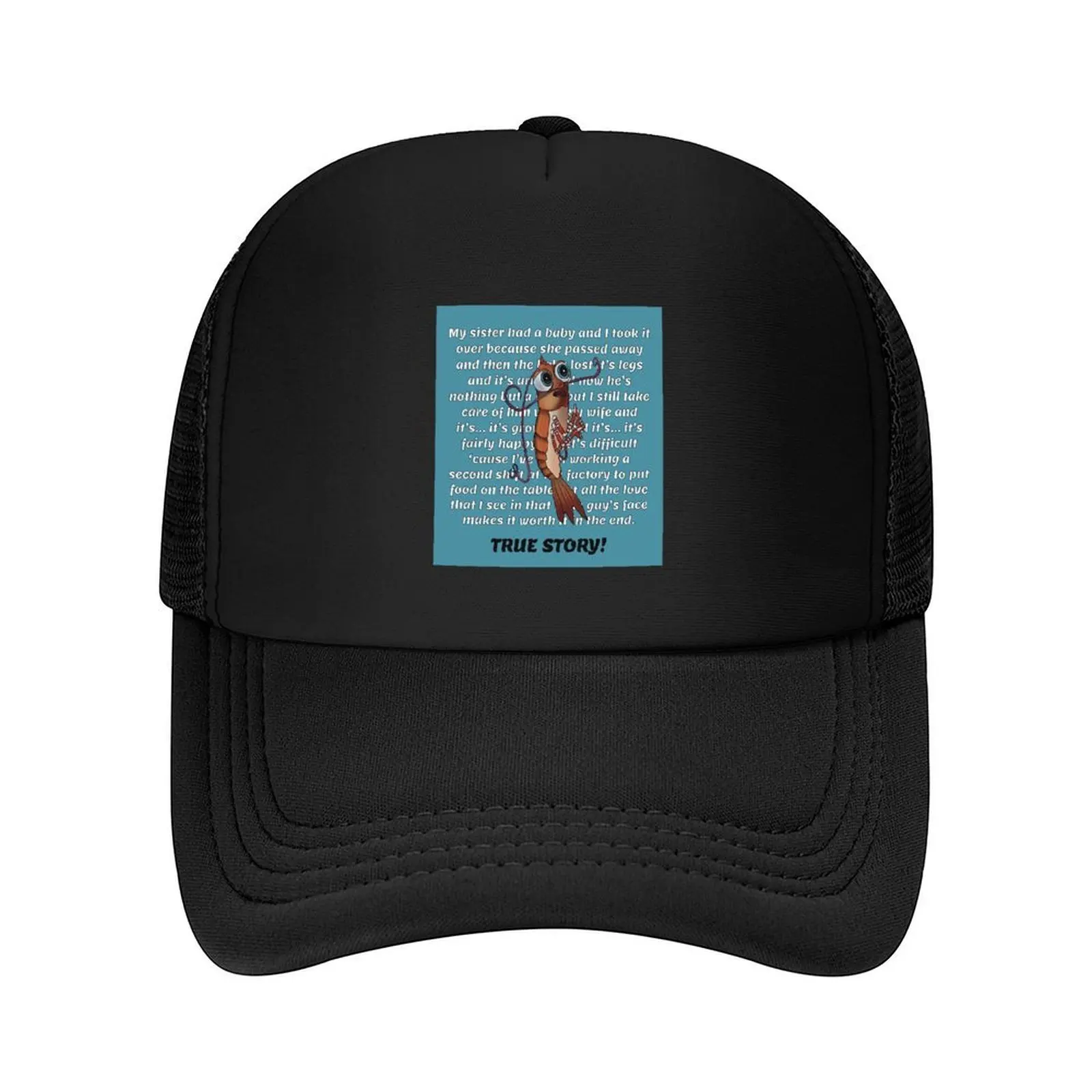 

Shrimp Sob Story (Shark Tale) Baseball Cap cute tea Hat Icon Thermal Visor Male Women's