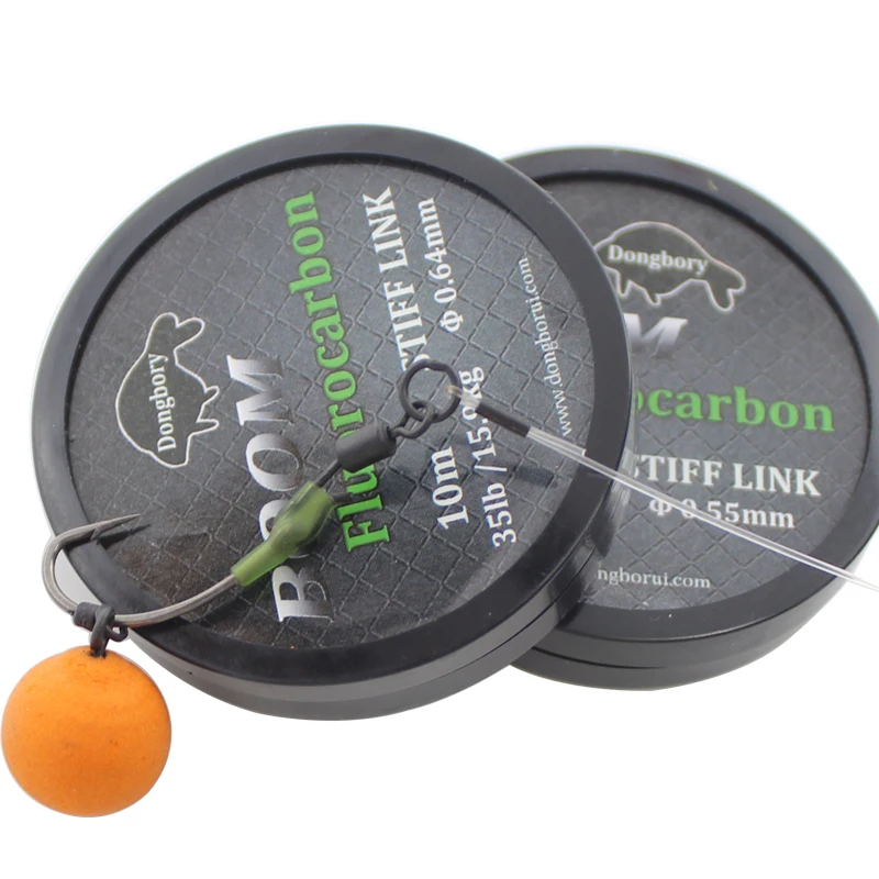 10m Carp Fishing Line Boom Fluorocarbon Hooklink Hair Chod Helicopter Ronnie Rig For Carp Fishing Feeder Tackle Accessories